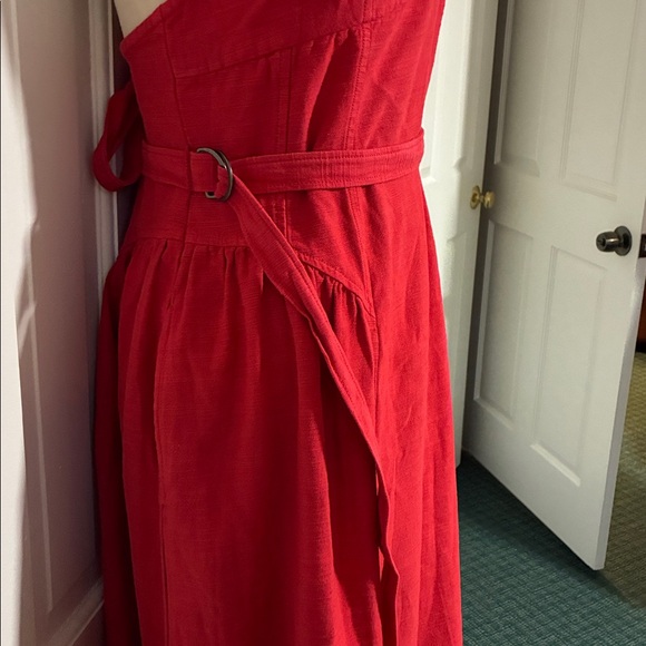 Free People Red Midi Dress - Picture 7 of 8